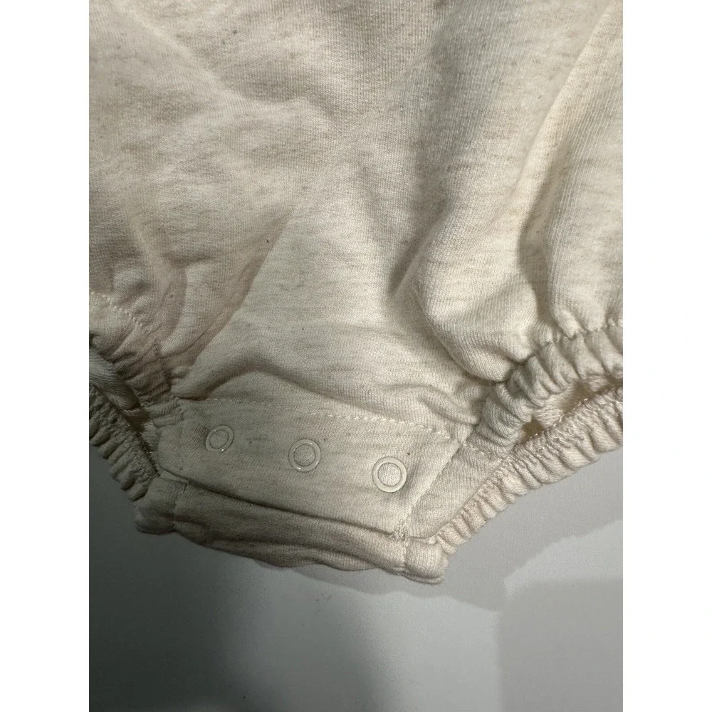 Wonder Nation Baby Bunny Long Sleeve Bodysuit Beige 3-6 Months NEW